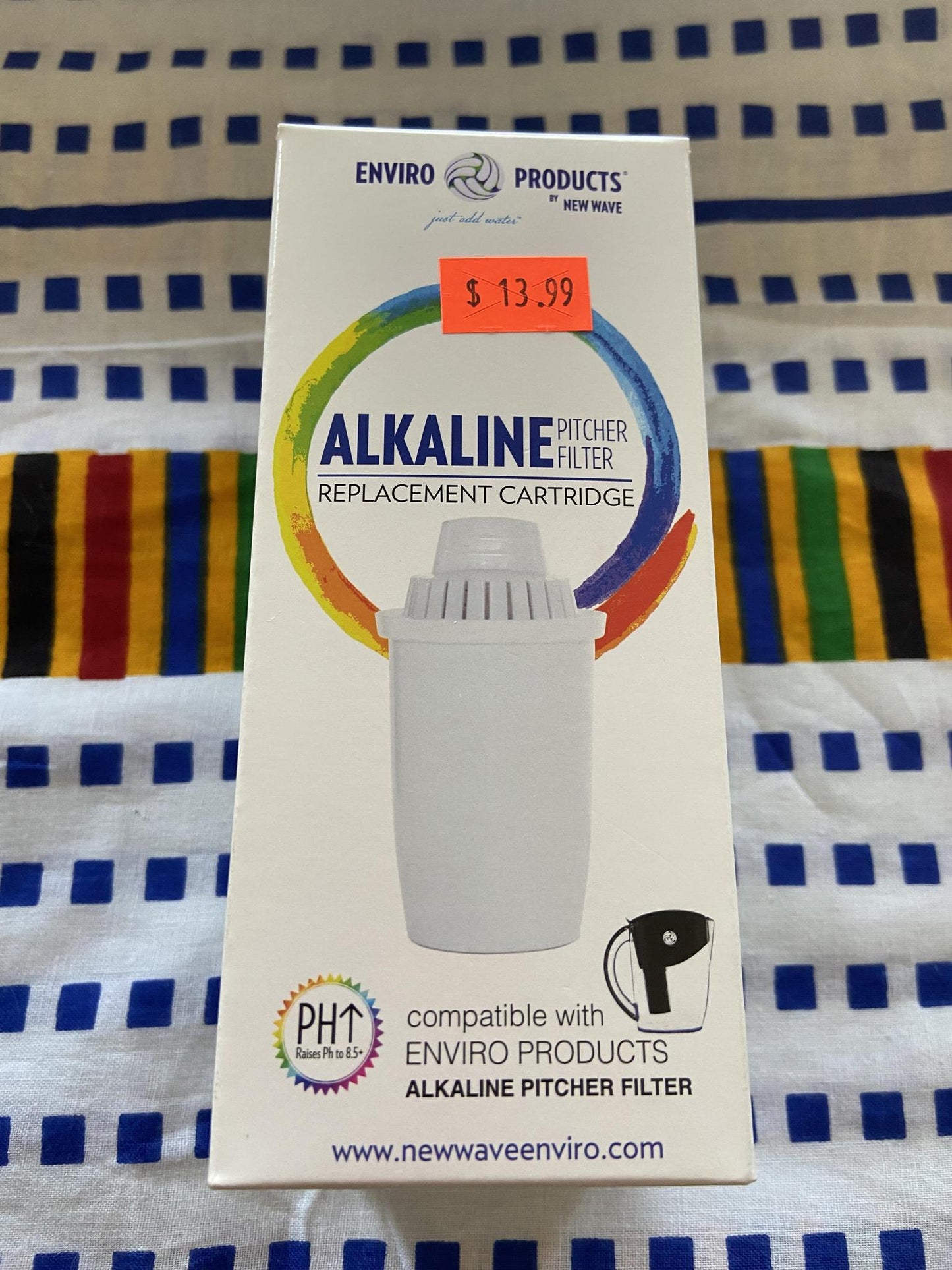 New Wave Enviro Alkaline Pitcher Filter Replacement Cartridge