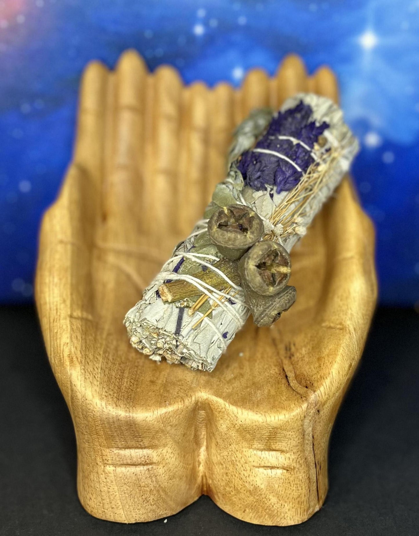 White Sage w/ Eucalyptus, Lavender & Baby Breath 4"